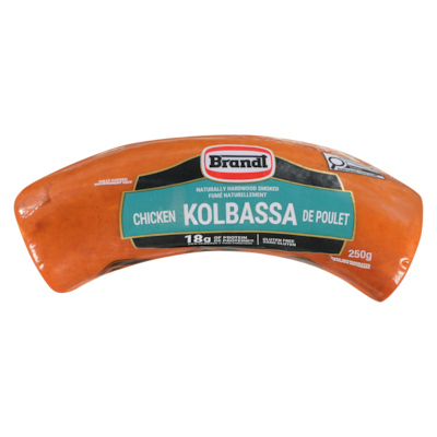 Brandt Smoked Sausage, Chicken Kolbassa 250 g, $3.20/100g