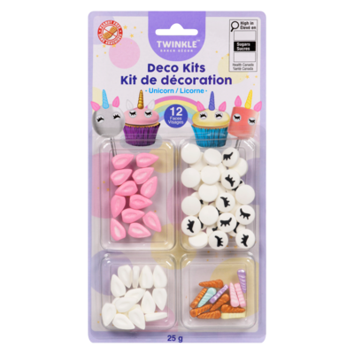 Twinkle Baker Décor Kit de décoration licorne 25 g, 15,96 $/100g