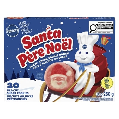 Prêts à cuire ! Père Noël Pâte à biscuits au sucre 20ct
