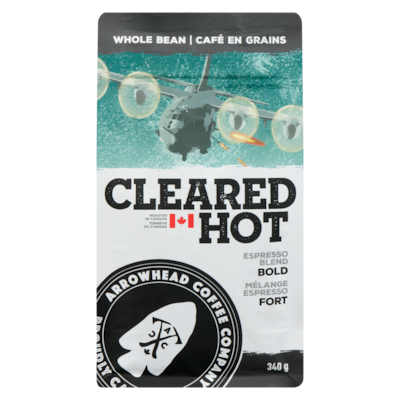 Arrowhead Mills 100% Roasted Coffee Whole Bean Cleared Hot Espresso Blend Bold 340 g, $5.88/100g