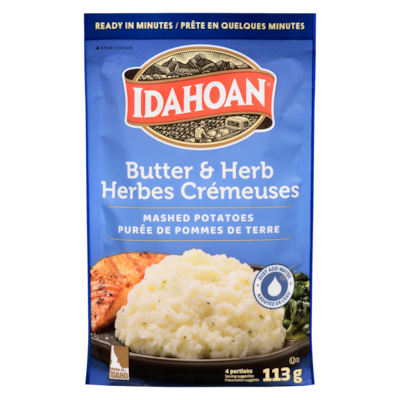 Idahoan Mashed Potatoes Butter & Herb 113 g, $2.47/100g