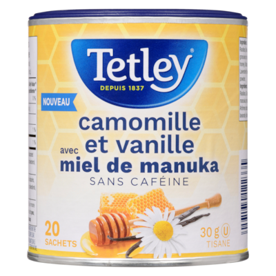 Tisane camomille et vanille avec miel de manuka