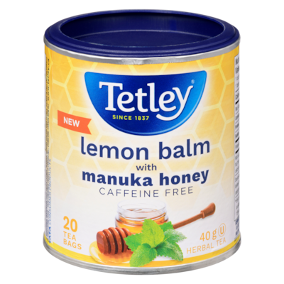 Tetley Herbal Tea Lemon Balm With Manuka Honey 40 g, $12.48/100g