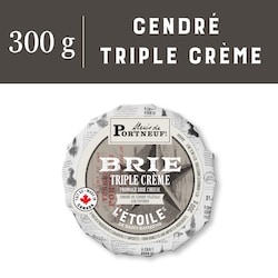 Alexis de Portneuf Fromage Brie cendré triple crème L'étoile de Saint-Raymond 300 g, 3,83 $/100g
