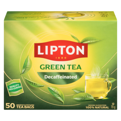 Lipton Green Tea Decaffeinated 50 ea, $0.21/1ea