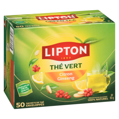 Thé vert citron ginseng