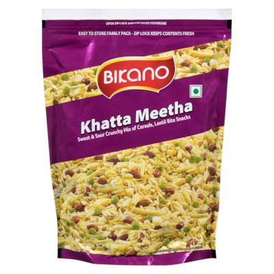 Bikano Sweet & Sour Crunchy Mix Of Cereals, Lentil Bite Snacks Khatta Meetha 350 g, $1.08/100g