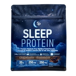Sleep Protein Premium Melatonin-Free Nighttime Protein Formula, Midnight Chocolate 454 g, $13.21/100g