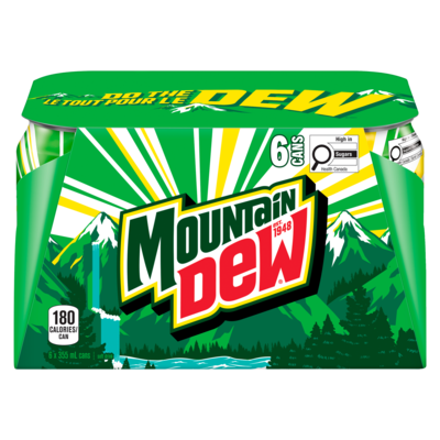 Mountain Dew Soft Drink, Original, 6 Pack 6x355.0 ml, $0.23/100ml
