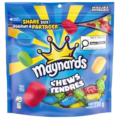 Maynards Tendres, friandises 230 g, 2,69 $/100g