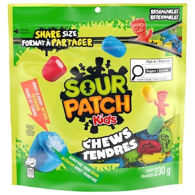 Sour Patch Kids SOUR PATCH KIDS Chews Soft & Chewy Candy 230 g, $2.69/100g