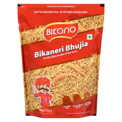 Bikano Crunchy Spicy Noodles Of Dew Gram Bikaneri Bhujia 350 g, $1.08/100g