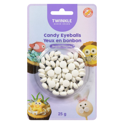 Twinkle Baker Decor Candy Eyeballs Regular 25 g, $9.16/100g
