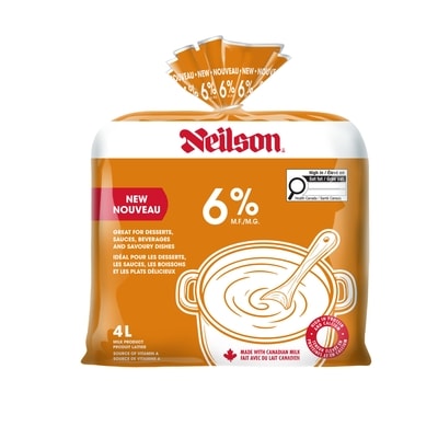 Neilson Milk Product 6% M.F. 4 l, $0.22/100ml