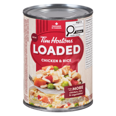 Tim Hortons Ready To Serve Soup Loaded Chicken & Rice 540 ml, $0.65/100ml