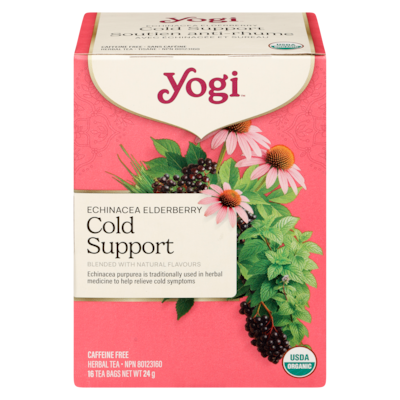 Yogi Herbal Tea Echinacea Elderberry Cold Support 24 g, $24.96/100g