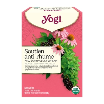 Yogi Soutien anti-rhume avec échinacée et sureau 24 g, 24,12 $/100g