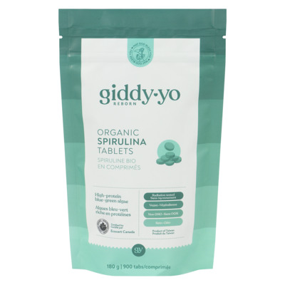 GIDDY-YO Organic Spirulina Tablets 180 g, $26.11/100g