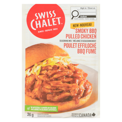 Swiss Chalet Seasoning Mix Smoky Bbq Pulled Chicken 36 g, $6.92/100g