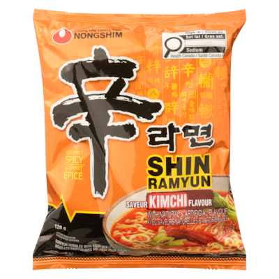 NONGSHIM Ramyun Noodles With Soup Mix Gourmet Spicy Kimchi Flavour 120 g, $1.24/100g