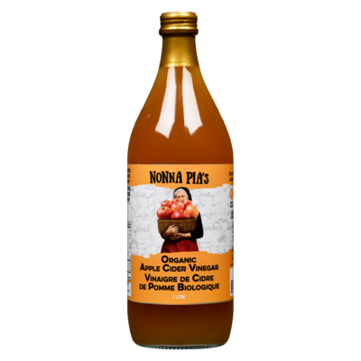 Nonna Pia's Gourmet Sauces Organic Apple Cider Vinegar 1 l, $1.05/100ml