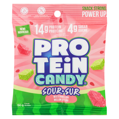 Protein Candy Candy Watermelon Sour 50 g, $9.58/100g