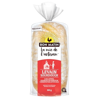Bon Matin Pain au levain La mie de l'artisan 550 g, 1,00 $/100g