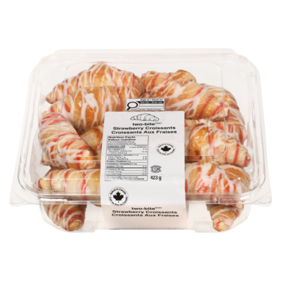 two-bite Strawberry Croissants 423 g, $1.42/100g