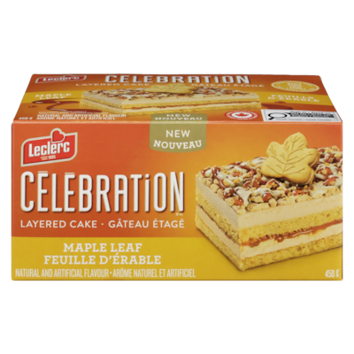 Celebration Layered Cake Maple Leaf 450 g, $2.67/100g
