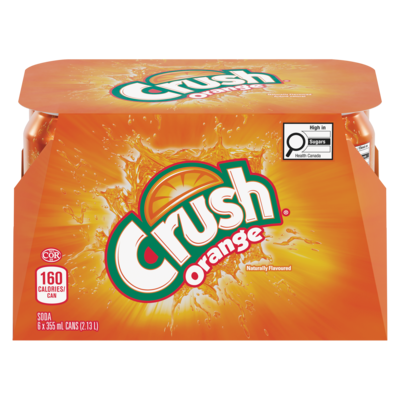 Crush Orange Soda, 6-Pack 6x355.0 ml, $0.23/100ml