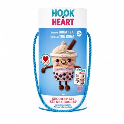 null Hook & Heart Crochet Kit - Yummy Milk Tea 1 ea, $20.00/1ea