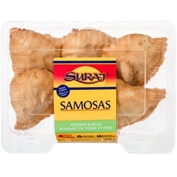 Suraj Potato and Peas Samosas 400 g, $1.88/100g