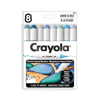 Crayola Colour Collections 8 Count Dual-Tip Alcohol Markers - Sand & Sea 8 ea, $1.25/1ea