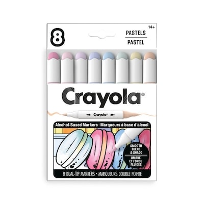 Crayola Colour Collections 8 Count Dual-Tip Alcohol Markers - Pastels 8 ea, $1.25/1ea