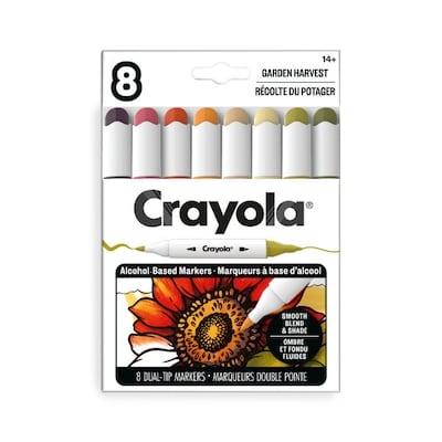 Crayola Colour Collections 8 Coun t Dual-Tip Alcohol Markers - Garden Harvest 8 ea, $1.25/1ea