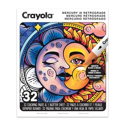 Crayola 32 Page Adult Colouring Book, Mercury in Retrograde 1 ea, $10.00/1ea