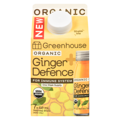 Greenhouse Wellness Shots Organic Ginger Defence 420 ml, $2.86/100ml