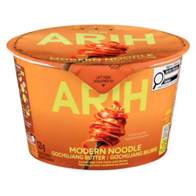 Nouilles instantanées en tasse, gochujang au beurre 125 g, 2,79 $/100g