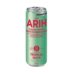 Boisson énergisante – Tropical Wave 355 ml, 0,70 $/100ml