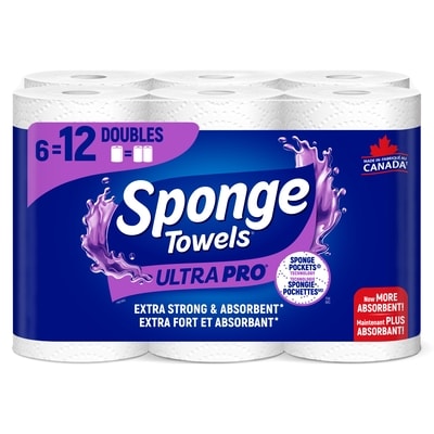 SpongeTowels Towels 2 Ply 6 ea, $4.00/1ea
