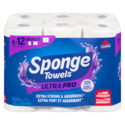 SpongeTowels Towels 2 Ply 6 ea, $3.33/1ea