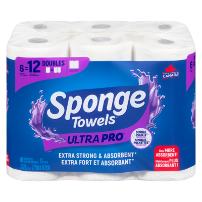 SpongeTowels Towels 2 Ply 6 ea, $3.50/1ea