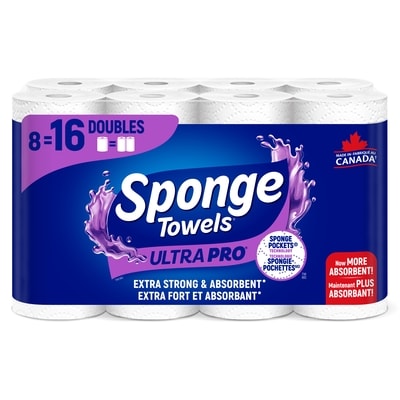 SpongeTowels Essuie-tout 2 épaisseurs 8 ea, 2,88 $/1ch