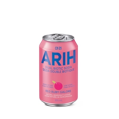 ARIH Dual-Biotic Soda - Red Ruby Galore 355 ml, $0.70/100ml