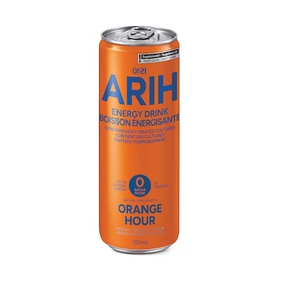 Boisson énergisante – Orange Hour 355 ml, 0,70 $/100ml