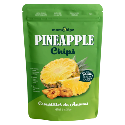 Mom Chipz Pineapple Chips 85 g, $7.99/100g
