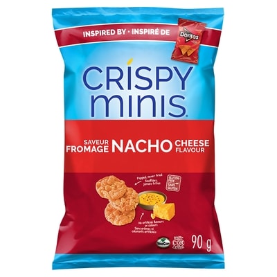 Quaker Nacho Cheese Flavoured Crispy Minis Rice Chips 90 g, $3.66/100g
