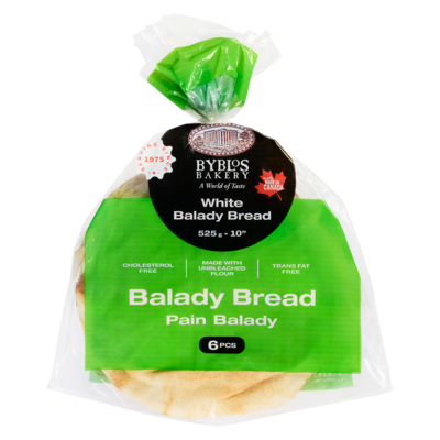 Byblos White Balady Bread 10" 525 g, $0.63/100g