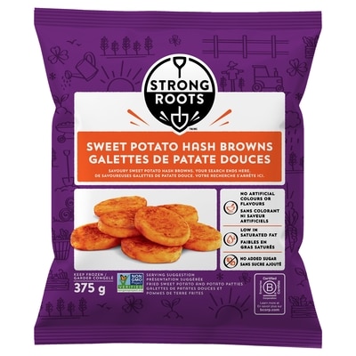 Strong Roots Sweet Potato Hash Browns 375 g, $1.46/100g