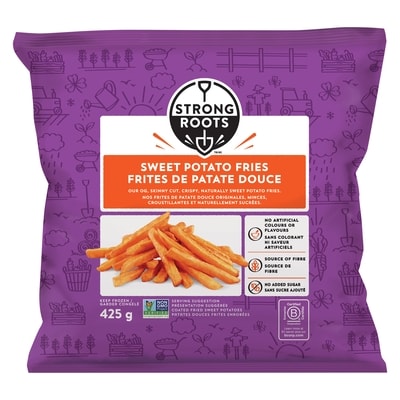 Strong Roots Sweet Potato Fries 425 g, $1.29/100g